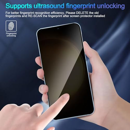 2 Pack Privacy Screen Protector for Samsung Galaxy S23 Plus/ S23+