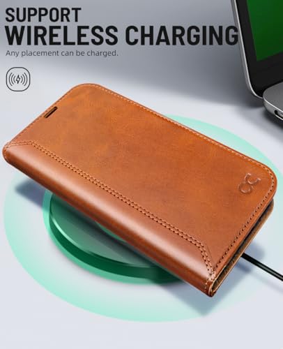 OCASE for iPhone 17e/iPhone 16e Wallet Case, Card Holder, Retro Brown | RFID Blocking, Kickstand, Magnetic Closure, PU Leather Flip Folio, Shockproof TPU Shell, Protective Phone Cover (6.1") - color: Retro Brown