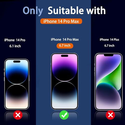 Ferilinso Privacy Screen Protector for iPhone 14 Pro Max, Tempered Glass - size: iPhone 14 Pro Max-6.7 IN