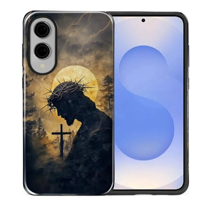 CARLOCA Case for Samsung Galaxy S25 Edge,Faith Inspired Christians Scripture Design Hybrid Dual Protection Soft TPU + Hard PC,Shockproof Anti-Scratch Cover Men Women Stylish Protective Phone Case - color: Faith Inspired Christians Scripture, size: Galaxy