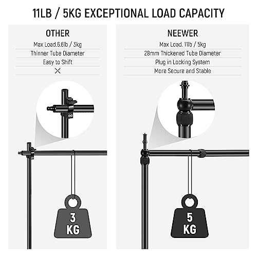 NEEWER Overhead Camera Mount Rig with 2 Ball Heads, Super Clamp, NK002
