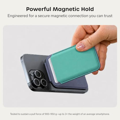 Satechi MagSafe Wallet Stand, Card Holder, NFC Pass-Through - color: Aqua
