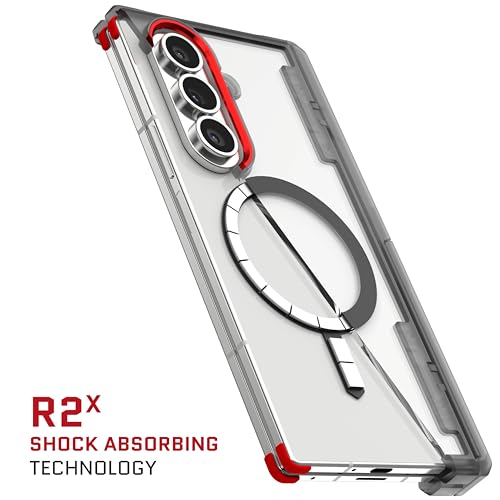 Ghostek Covert Clear Galaxy Z Fold7 Case with Built-in Kickstand, MagSafe and Full Hinge Protection Designed for 2025 Samsung Galaxy Fold 7 (8") (Smoke) - color: Smoke, size: Galaxy Z Fold 7