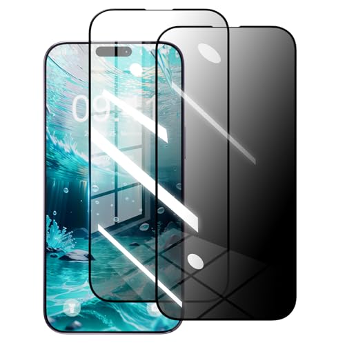 2 Pack Curved Screen Protector Compatible with Vivo Y50 5G 6.77 Inch Privacy Tempered Glass Anti-peep Film Anti-scratch No Fingerprint Unlock - size: Vivo V50 5G