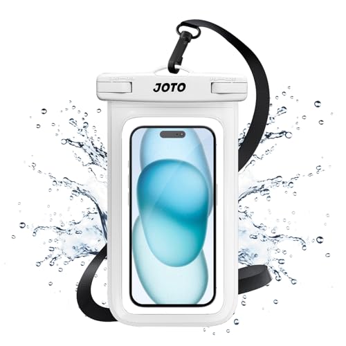 JOTO Up to 7" Universal Waterproof Phone Case for iPhone 17 Air 16 15 14 13 12 11 Plus Pro Max, IPX8 Cellphone Dry Bag XR X SE, Galaxy S23 S22 S21 S20+ S20 S10 Plus Note, Pixel -White - color: White, size: 1 Pack
