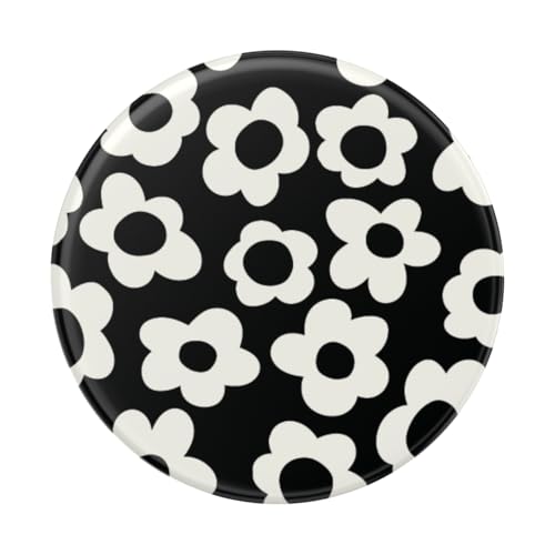 PopSockets Adhesive Phone Grip, Holder- Black Mod Flower - color: Black Mod Flower, style: Adhesive