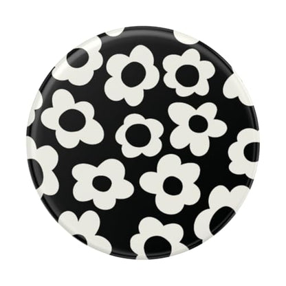 PopSockets Adhesive Phone Grip, Holder- Black Mod Flower - color: Black Mod Flower, style: Adhesive
