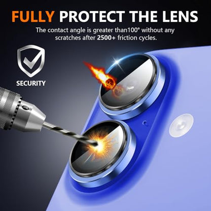 Suoman Camera Lens Protector for iPhone 16 /iPhone 16 Plus - color: Ultramarine*3