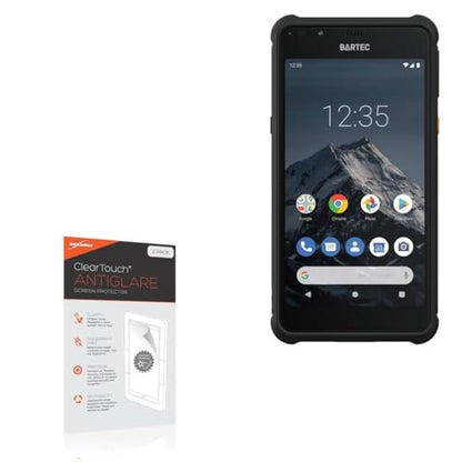 BoxWave Screen Protector Compatible with Bartec Intrinsically Safe Smartphone - ClearTouch Anti-Glare (2-Pack), Anti-Fingerprint Matte Film Skin