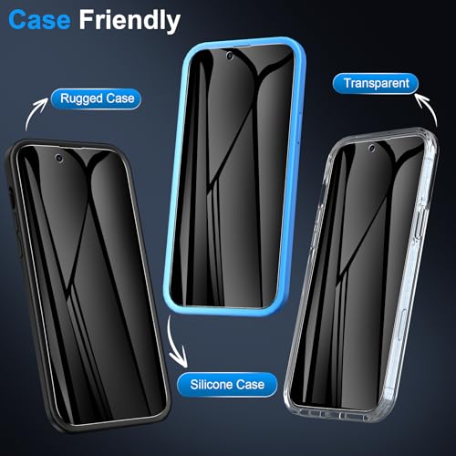 LYWHL 2 Pack for iPhone Air Privacy Screen Protector [Like Original Touch Sensitivity], Anti-Spy Private iPhone 17 Air Film [Non-Glass], Case Friendly, Scratch-Resistant, Self-Healing - size: 6.5 inch - iPhone Air