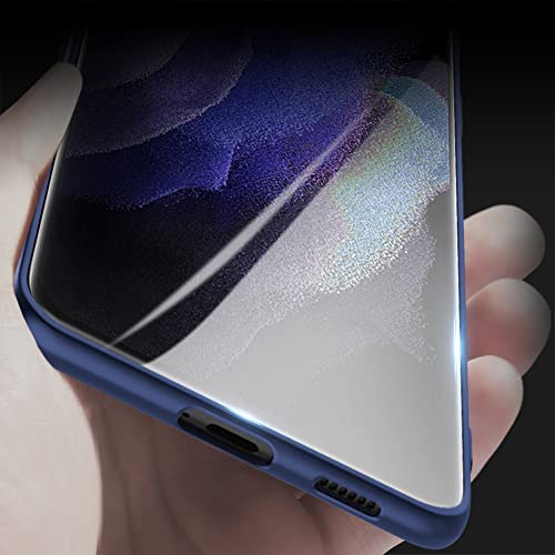 X-level for Samsung Galaxy S21 Ultra Case Slim Fit Soft TPU Super Ultra-Thin [Guardian Series] Phone Back Cover Light Protective Matte Finish Coating Case for Samsung S21 Ultra-Navy Blue - color: Navy blue