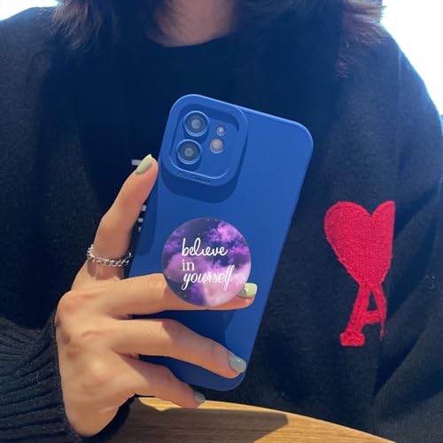 (6 Pack) Cell Phone Grip,Mobile Phone Finger Foldable Holder Stand for Smartphones and Tablets - Purple Pink Heart - color: Py005