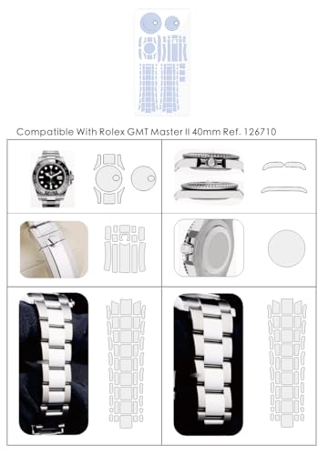 2Pack Protective Film for Rolex GMT Master II 40mm Reference 126710