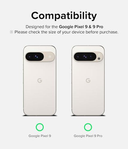 Ringke Easy Slide Tempered Glass Designed for Google Pixel 9/9 Pro Screen Protector [Super Easy to Install] Case Friendly Shatterproof Premium 9H Hardness - 2 Pack | Easy Installation with Alignment Tool, Case Friendly Premium 9H Hardness Tempered Glass -