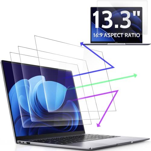 Peslv 3 Pack 13.3 Inch 16:9 Anti Blue Light Screen Protector for Laptop - size: Laptop 13.3" 16:9 Aspect