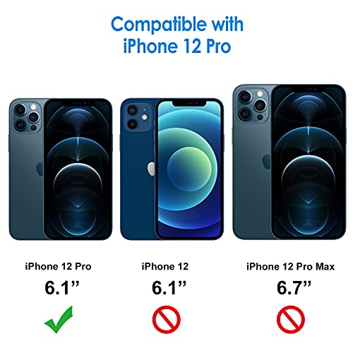 JETech Screen Protector for iPhone 12 Pro, 2+2 Pack - size: iPhone 12 Pro
