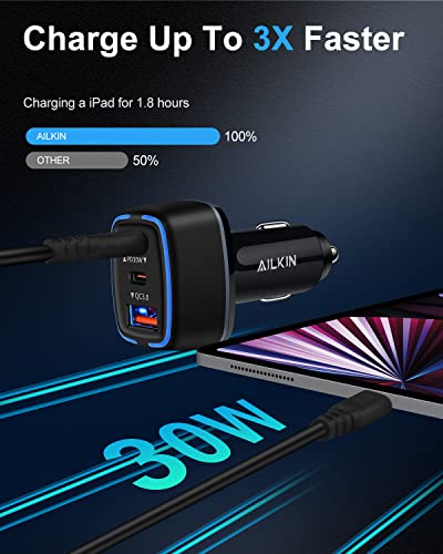 78W USB C Car Charger, Super Fast Charging Cigarette Lighter Adapter