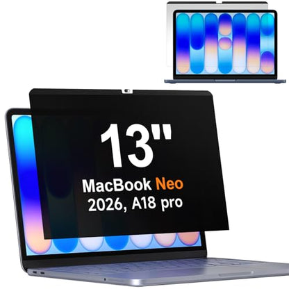 Magnetic Privacy Screen for MacBook Neo 13 Inch (2026, A18 Pro Chip, A3404) - size: 13 Inch (MacBook Neo 2026)