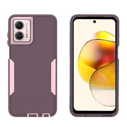 Case for Moto G Power 2023/Motorola G Power 5G 2023 with Tempered Glass Screen Protector, Rugged Dual Layer Magnetic Car Mount Protective Cover for Motorola Moto G Power 5G 2023 Purple Pink