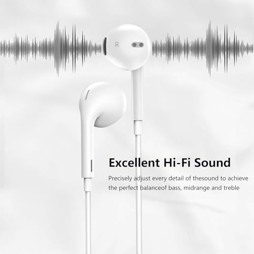 1Pack USB C Earphones, Type C Headphones Wired Ear Phones, Type C In Ear