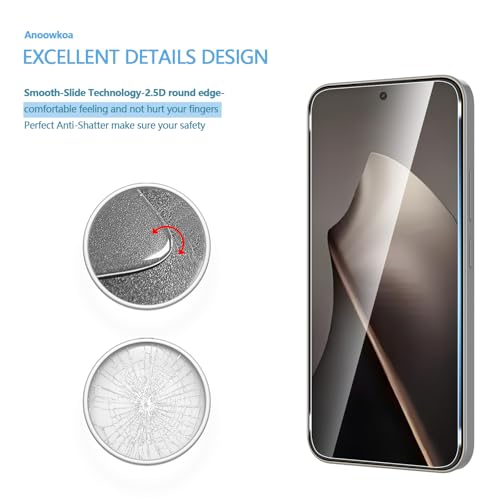 Anoowkoa 3 Pack Designed for Xiaomi 15T/Xiaomi 15T Pro Screen Protector - color: Xiaomi 15T/Xiaomi 15T Pro
