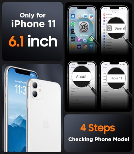SPIDERCASE Magnetic for iPhone 11 Phone Case,Black - color: Black, size: Iphone 11 6.1‘’