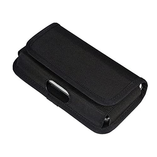 Holster for Samsung Galaxy S26+ S25+ S24 S23 FE Plus A15 A37 A36 A57 | Phone Belt Case for iPhone 17 16 15 Pro Max / Plus, Moto G Stylus 5G, Pixel 10 Pro XL, Horizontal Belt Holder with Clip Loop - size: Large