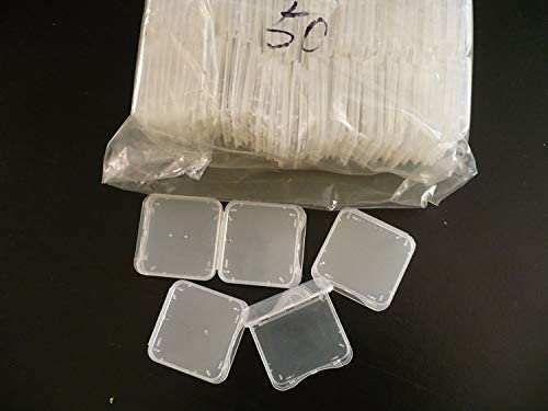 30 Pack SD MMC/SDHC PRO Duo Memory Card Plastic Storage Jewel Case (Memory Card not Included) (1 3/8" x 1 3/8" x 1/4")