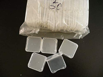 30 Pack SD MMC/SDHC PRO Duo Memory Card Plastic Storage Jewel Case (Memory Card not Included) (1 3/8" x 1 3/8" x 1/4")