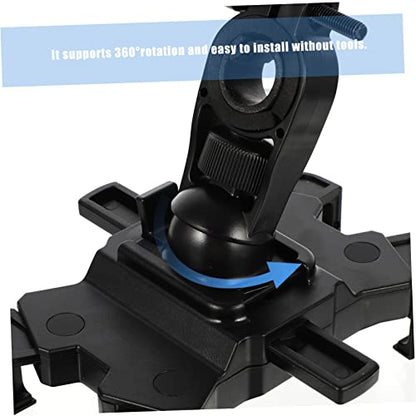 PRETYZOOM Adjustable Motorcycle Cellphone Mount with Shockproof Vibration Dampener Bike Phone Holder for Handlebars Skid Protection Compatible with Motorbikes and Electric Scooters