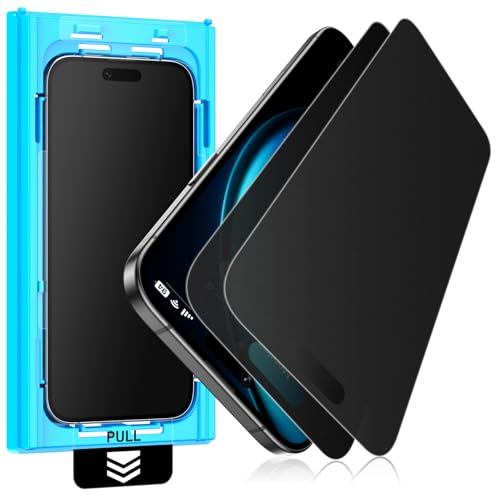 Mothca 2 Pack Matte Privacy Screen Protector for iPhone Air 6.5-inch [Auto Fit Box Dust-Free] Anti Spy Anti-Glare Anti-Fingerprint Full Coverage Tempered Glass, Smooth as Silk, Case Friendly - size: iPhone Air 6.5-inch