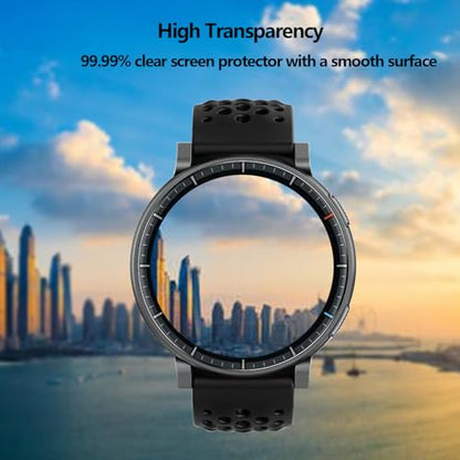 5 Pack Screen Protector for Smartwatch Amazfit Active Max 1.5",Soft Flexible TPU Film Screen Protector for Amazfit Active Max,Full Coverage,HD Clear,Support Fingerprint Unlock