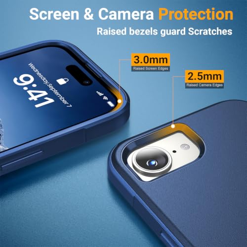 jaroco Magnetic for iPhone 17E/16E Case Heavy Duty Rugged Dual-Layer Blue - color: Blue, size: iPhone 17E/16E