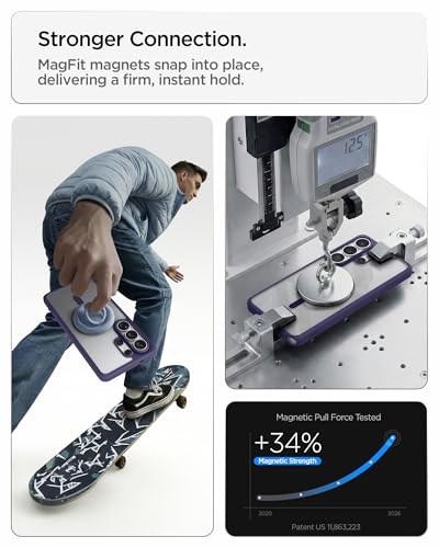Spigen for Galaxy S26 Ultra Case, Ultra Hybrid MagFit [Anti-Yellowing] [Compatible with MagSafe] [Fast Wireless Charging] - Deep Purple - color: Deep Purple, size: Galaxy S26 Ultra