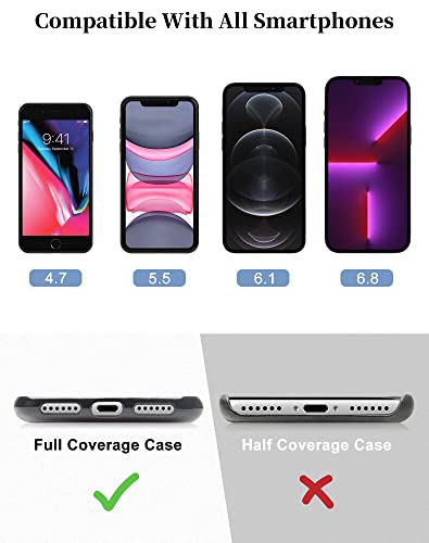 SHANSHUI Phone Tether Tab, 4X Durable Patches for Phone Lanyard Compatible for All Most Smartphones Full Coverage Cases - color: 4x Black