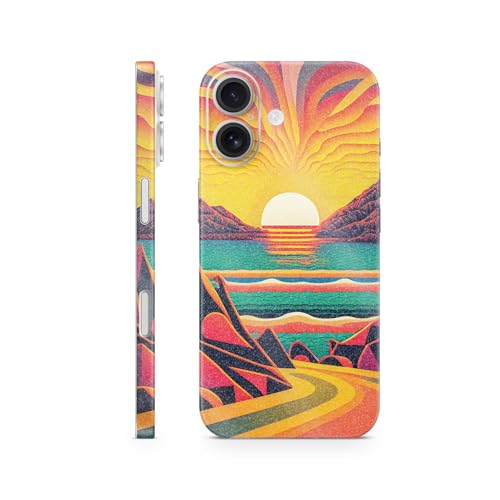 Glossy Glitter Phone Skin Compatible with Apple iPhone 17 - Surreal Journey - Premium 3M Vinyl Protective Wrap Decal Cover - Easy to Apply | Crafted in The USA by MightySkins - color: Surreal Journey, size: iPhone 17 (Full Wrap), style: Glossy Glitter Fin