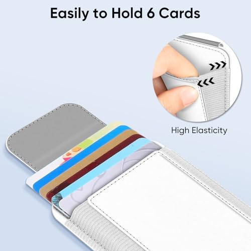 FINPAC MagSafe Wallet Magnetic Card Wallet Holder for Women Men - color: White