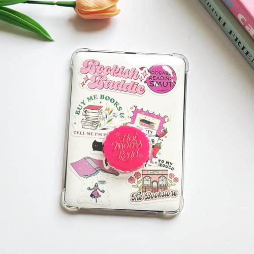 Hot Moms Read Kindle Grip,Collapsible Stand Holder for Phone eReaders, Accessories Charms for Kindle, Phone Grip,Book Lover Gifts - color: Hot Moms Read