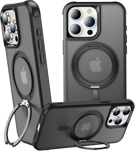 360°Magnetic Swivel Ring for iPhone 15 Pro Max Case-Black - color: Black, size: iPhone 15 Pro Max
