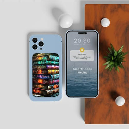 Phone Credit Card Holder Stick on, Cell Phone Pocket Self Adhesive Stretchy Stick on Wallet ID Credit Card Case Pouch Sleeve with Flap for All Smartphones, Colorful Books - color: Colorful Books