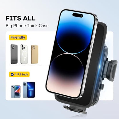 Car Phone Holder Compatible with Mitsubishi Outlander 2022-2024 & 2023-2025 Outlander PHEV 9 inch Cell Phone Mount with Hands-Free & 360°Rotation (NOT Fit 8″Screen) - size: 2022-2024 Outlander & 2023-2025 Outlander PHEV