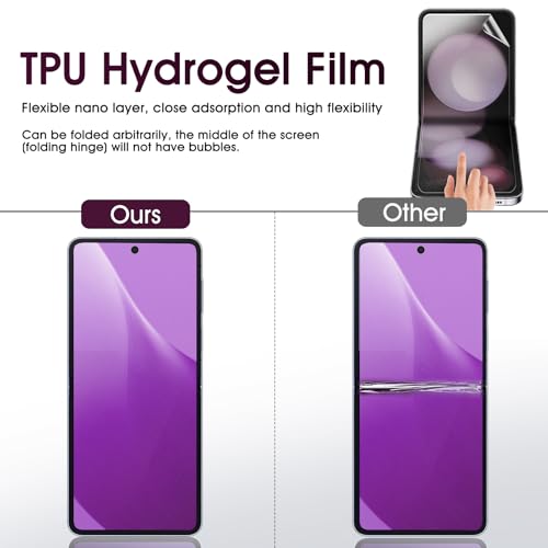 2 Sets Privacy Screen Protector for Samsung Galaxy Z Flip 5 6.7" - size: Samsung Galaxy Z Flip 5