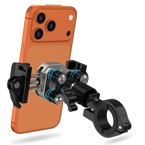Bike Phone Holder with Vibration Dampener, Aluminum,for 4.7-7''Phone
