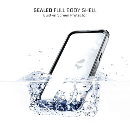 Ghostek Nautical Waterproof Apple iPhone 16 Plus Case with Holster Belt Clip - Screen and Camera Protector, MagSafe Compatible, Rugged Heavy Duty Cover (6.7 Inch, Clear) - color: Clear, size: iPhone 16 Plus