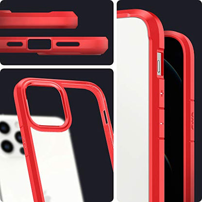 Spigen for iPhone 12 Pro Max Case, Ultra Hybrid [No Magnet Ring][Anti-Yellowing] - Red - color: Red, size: iPhone 12 Pro Max