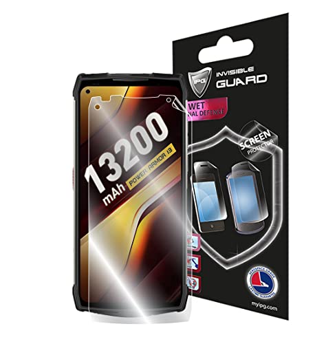 IPG For Ulefone Power Armor 13 Rugged Smartphone SCREEN Protector Hydrogel Invisible Touch Screen Sensitive Ultra HD Clear Film Anti Scratch Skin Guard - Smooth / Self-Healing / Bubble -Free Screen