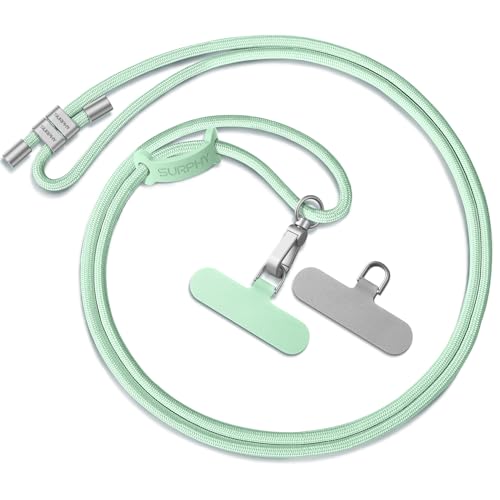 SURPHY Phone Lanyard Crossbody, Phone Strap Crossbody with 2 Tether Tabs - color: Green