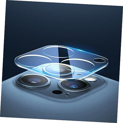 balacoo 3pcs Lens Protection Films Tempered Phone Screen Protectors Camera Lens Covers Scratch-resistant for Pro