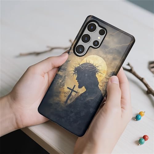 CARLOCA Case for Samsung Galaxy S26 Ultra,Faith Inspired Christians Scripture Design- Hybrid Dual Protection Soft TPU+ Hard PC,Shockproof Anti- Scratch Cover Men Women Stylish Protective Phone Case - color: Faith Inspired Christians Scripture, size: Galax