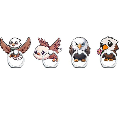 Cute Phone Ring Holder Stand,Bald Eagle Phone Ring Grip Phone Case Finger Grip Holder 360 Rotation Phone Grip Kickstand for Smartphones and Tablets(Bald Eagle Phone Ring Stand) - color: Bald Eagle Phone Ring Grip